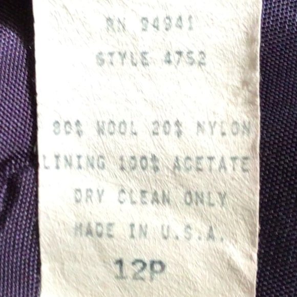 Savannah - Green, blue. black, and purple plaid wool blazer - Picture 7 of 7